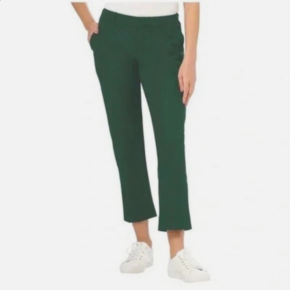 Kirkland Signature Women's Ankle Cropped Pants in Dark Green